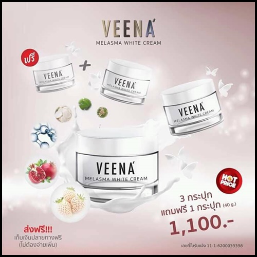 วีน่า เมลาสมา ไวท์ ครีม VEENA Melasma White Cream
