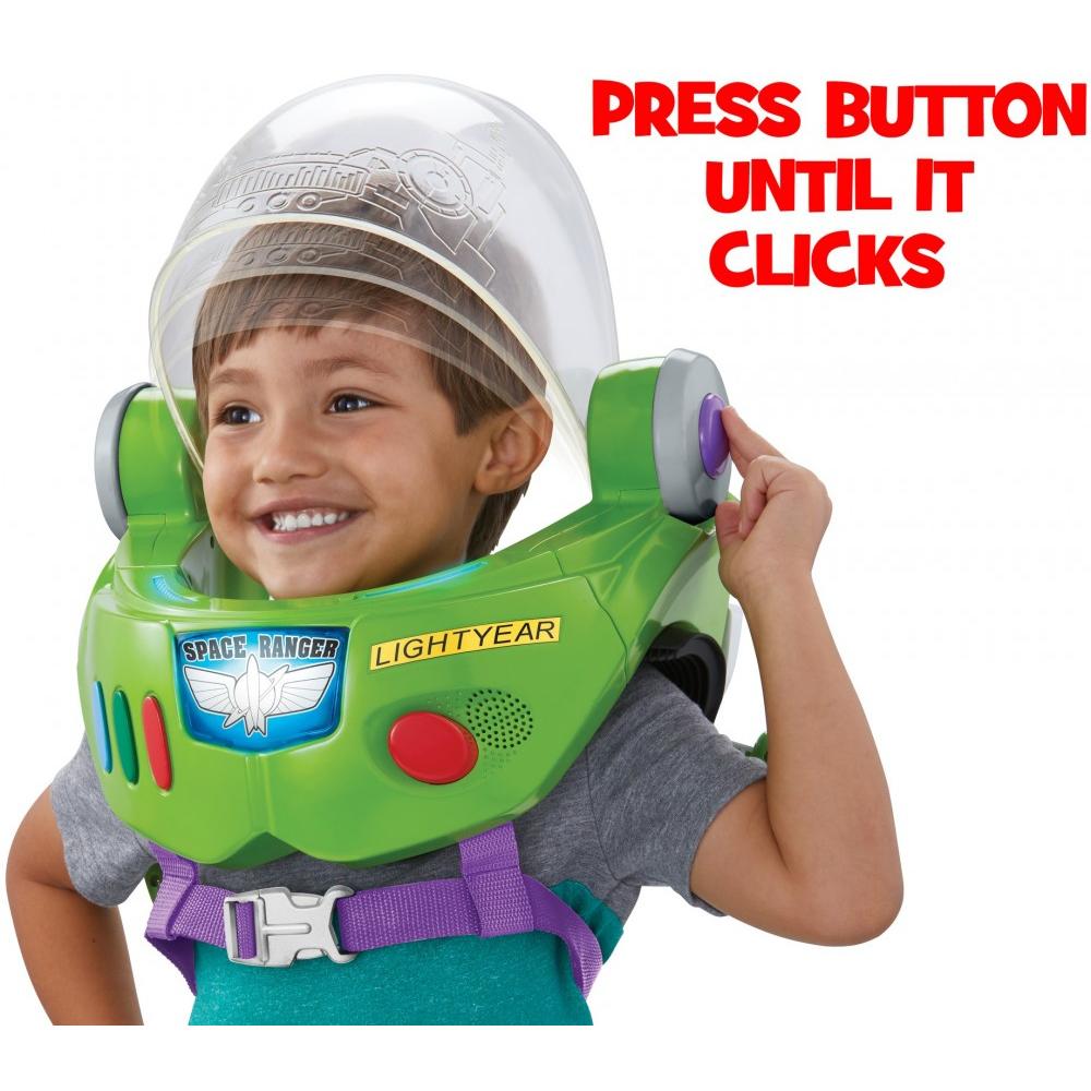 ชุดเกราะสุดเท่ห์ของ Buzz Lightyear Space Ranger มาพร้อมกับ Jet Pack, Disc Blaster, Wrist Communicator