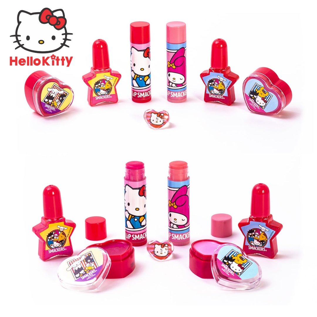 ใหม่ล่าสุด🎉นำเข้า Lip Smacker Hello Kitty Makeup Tote Bag, 1.0 Set- ชุดเครื่องสำอางและลิปบาล์มสำหรับเด็ก ราคา 1,190 บาทค่ะ