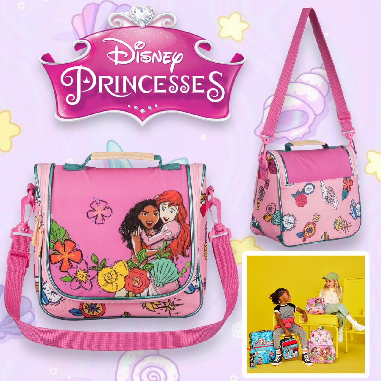 กระเป๋าใส่กล่องอาหารเด็ก Disney Princess Lunch Box , ราคา 990 บาท