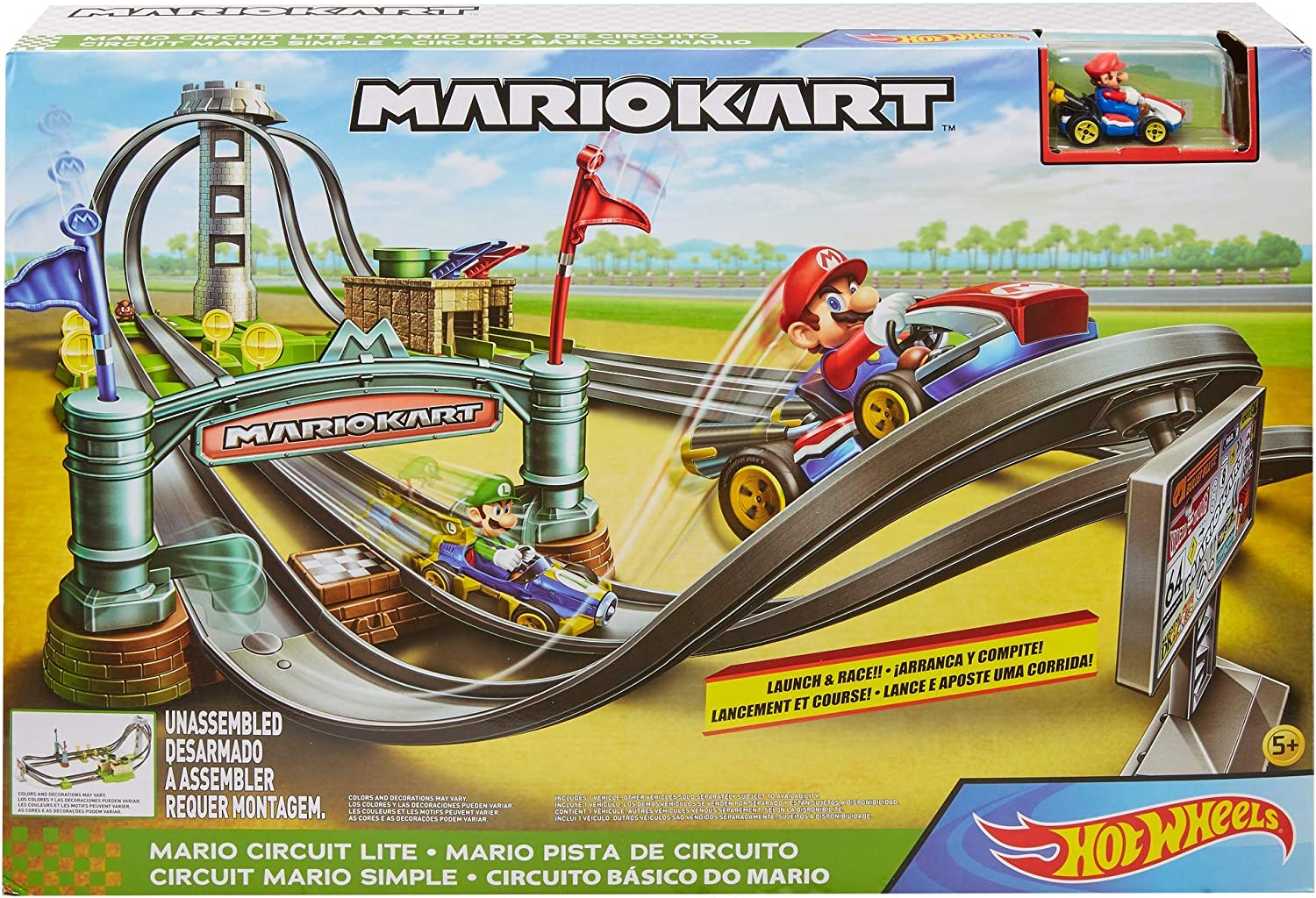 ชุดรถแข่งมาริโอ้คาร์ท กล่องใหญ่ Hot Wheels Mario Kart Circuit Lite ราคา 3,990.- บาท