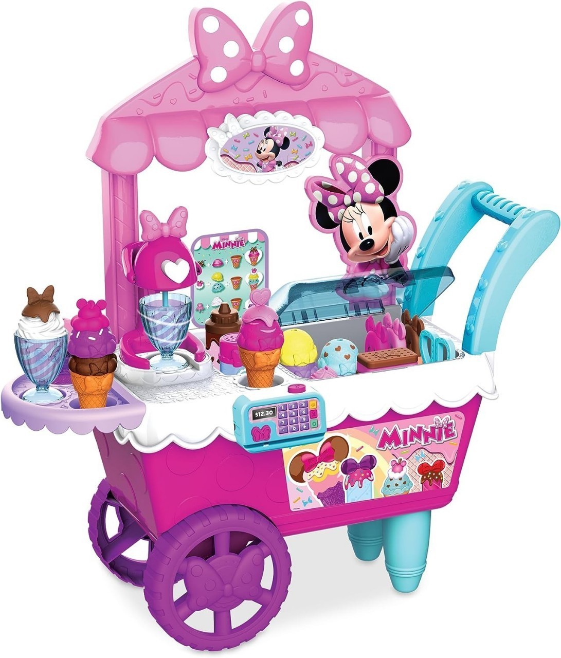 นำเข้า🇺🇸 Minnie Mouse Sweet & Treats Ice Cream Cart รถเข็นร้านขายไอศครีม สำหรับเด็ก ราคา 2,990 บาท เสิร์ฟความสนุกครั้