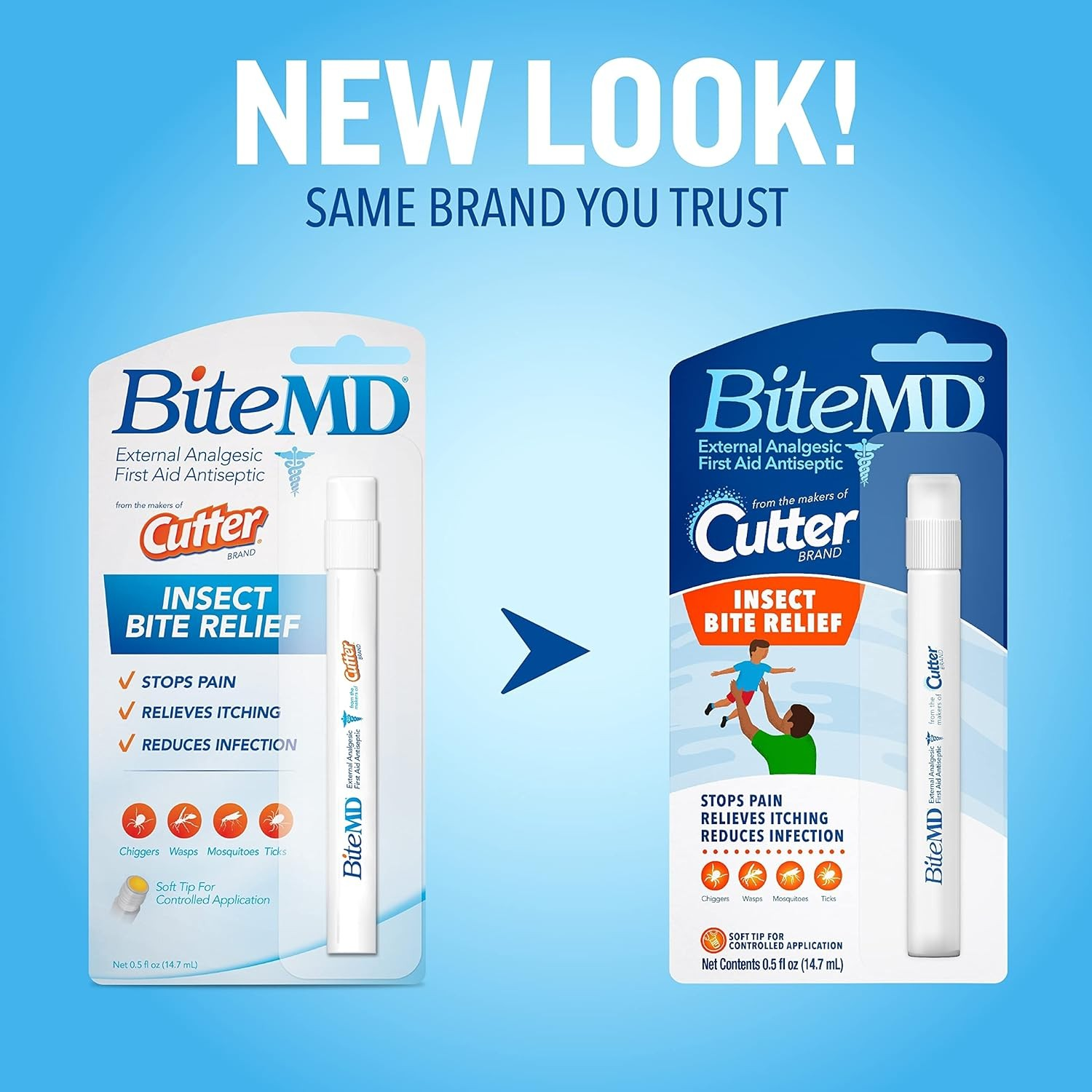 NEW นำเข้า🇺🇸 Cutter BiteMD Insect Bite Relief Stick - แท่งบรรเทาอาการแมลงกัดต่อย 0.5 ออนซ์ (แพ็คละ 1 แท่ง) ราคา 390 บาท