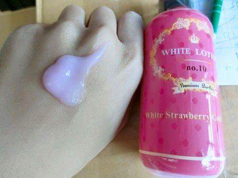 WHITE LOTION no.10 (ไวท์ โลชั่น no.10 โลชั่นสตอเบอรรี่ทองคำ)