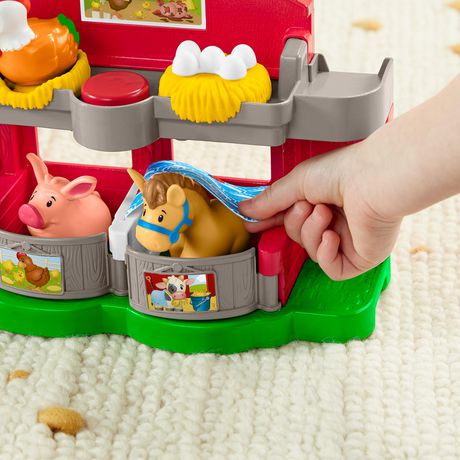 ฟาร์มปศุสัตว์ของเล่น แสนสนุก Fisher-Price Little People Care for Animal Farm Playset with Smart Stages