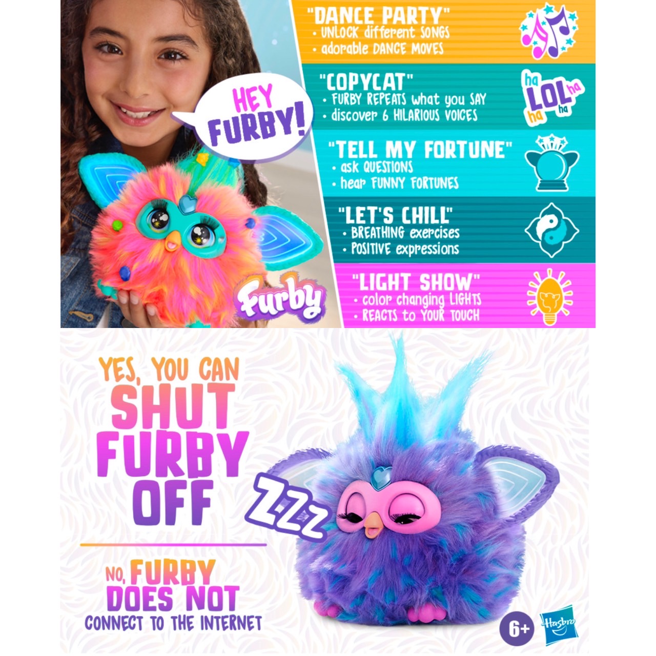 นำเข้า🇺🇸 ตุ๊กตาเฟอร์บี้ Furby Coral and Purple ,Interactive Plush Toys Voice Activated Animatronic ราคา 3,590 บาท
