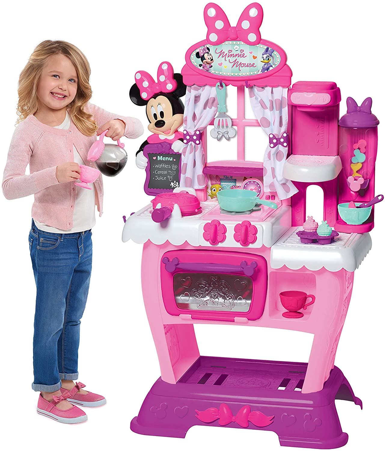 Minnie's Happy Helpers Brunch Café Playset ชุดครัวเด็ก ชุดครัวจำลอง มินนี่เม้าส์ รุ่นใหม่ล่าสุด มาพร้อมกับอุปกรณ์เสริม 31 ชิ้น สีสันสดใสน่าเล่น ลิขสิทธิ์แท้ นำเข้าจากอเมริกา