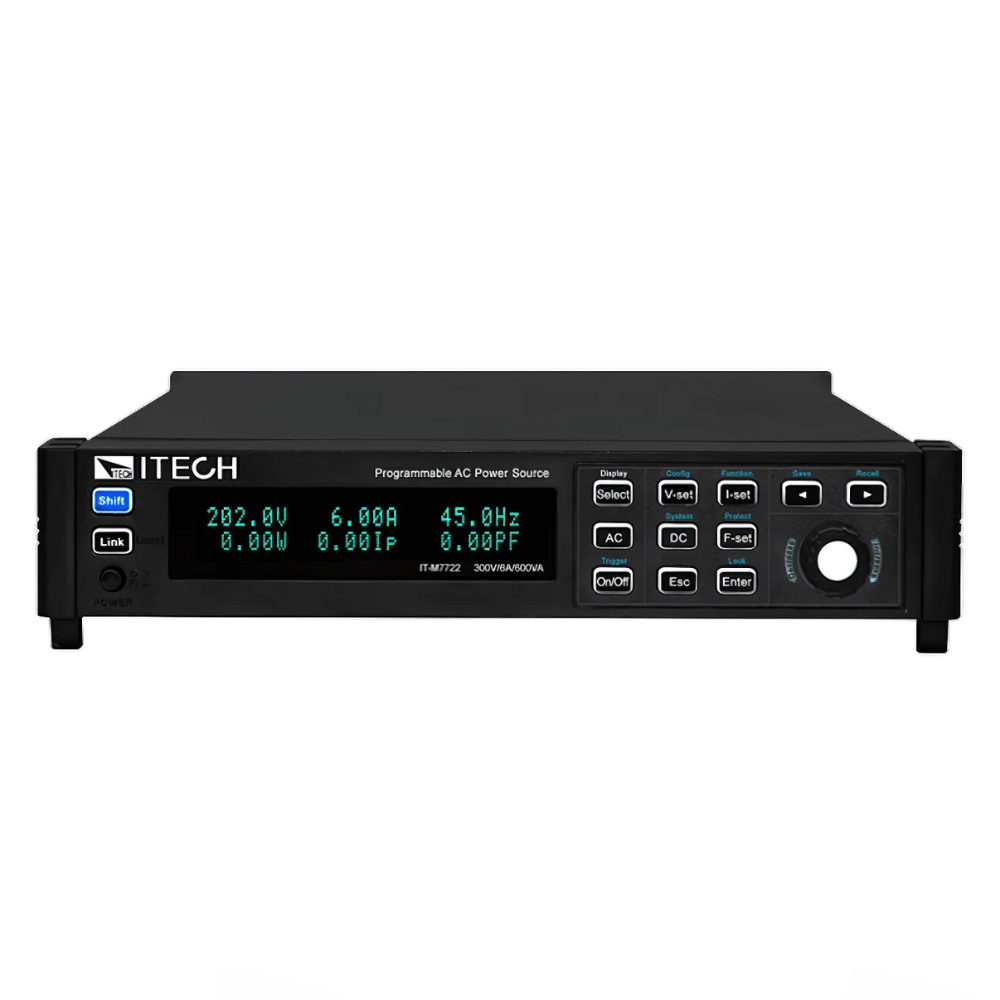 Itech รหัส IT-M7721 แหล่งจ่ายไฟฟ้ากระแสสลับขนาดกะทัดรัด , Compact AC power supply 300V/3A/300VA ,1φ, 1U ½ rack