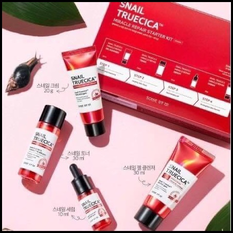 Some By Mi Snail Truecica Miracle Repair Starter Kit เซตรักษาหลุมสิว