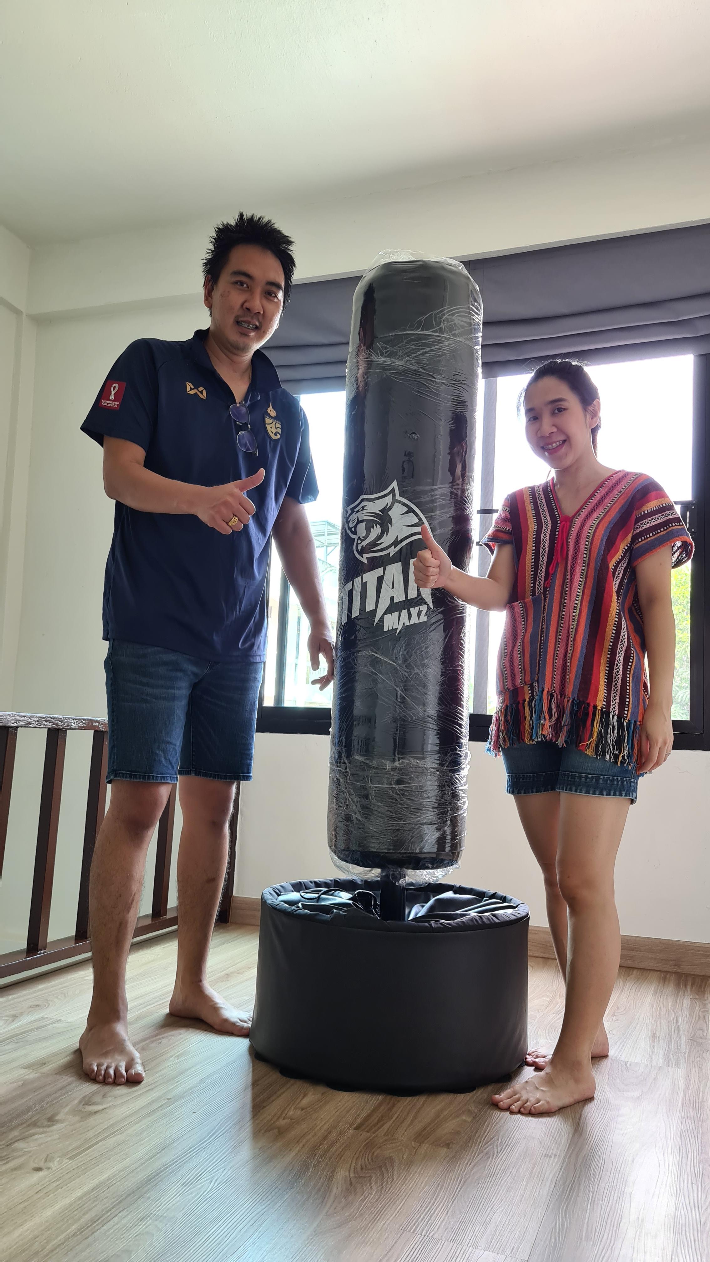 กระสอบทรายตั้งพื้นรุ่น TitanFit วางได้ทุกพื้นผิว