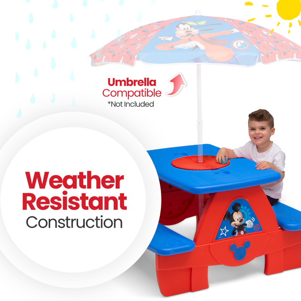 ที่นั่งกิจ โต๊ะปิกนิก Disney Minnie Mouse 4 สองเเบบ พร้อมกระดานสำหรับการสร้างและที่วางแก้วในตัวโดย Delta Children ราคา 4,500 - บาท