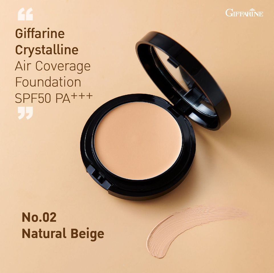 กิฟฟารีน คริสตัลลีน แอร์ คัฟเวอร์เรจ ฟาวเดชั่น เอสพีเอฟ 50พีเอ+++
