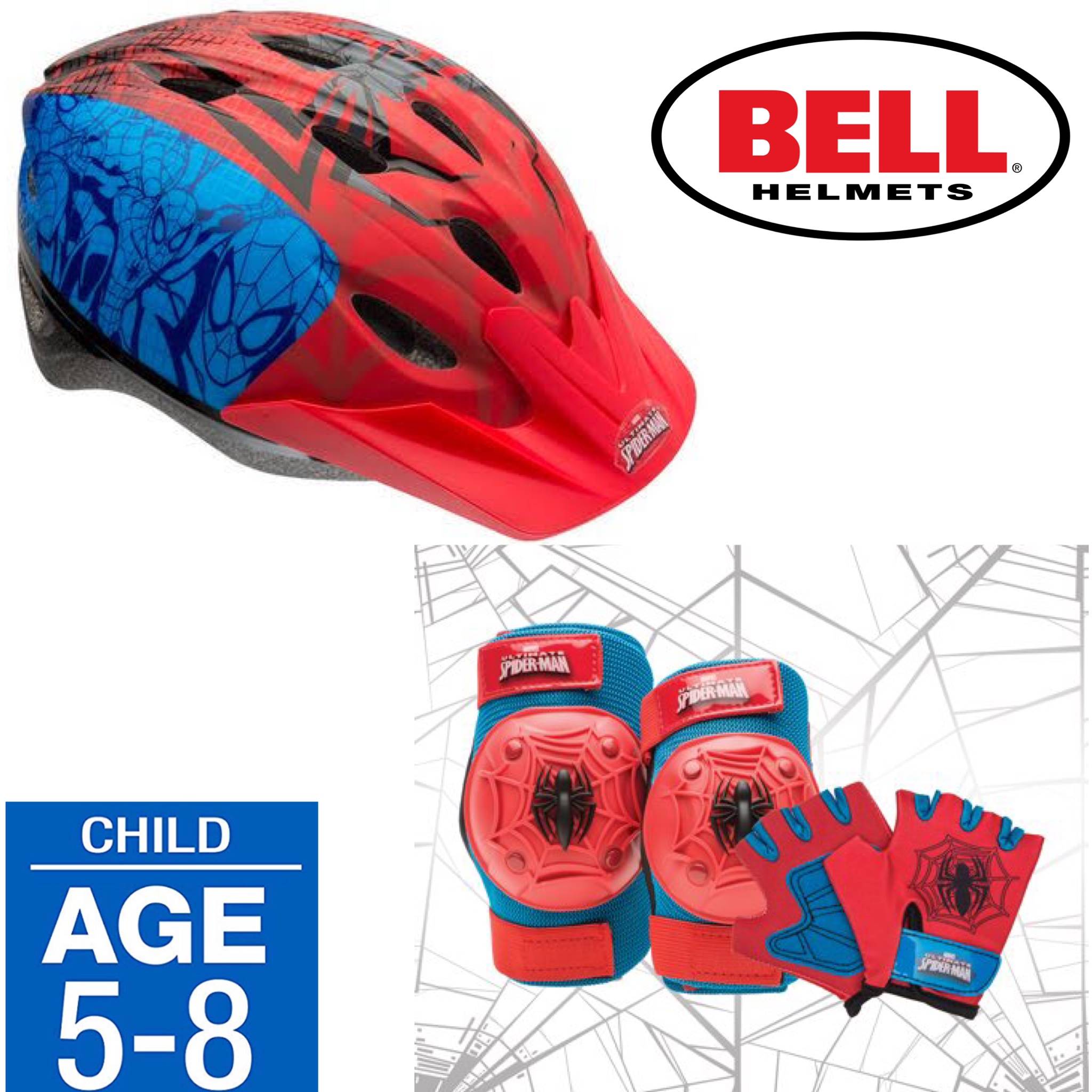 Bell - Disney Frozen Protective Helmet ,Pad and Glove Safety Set