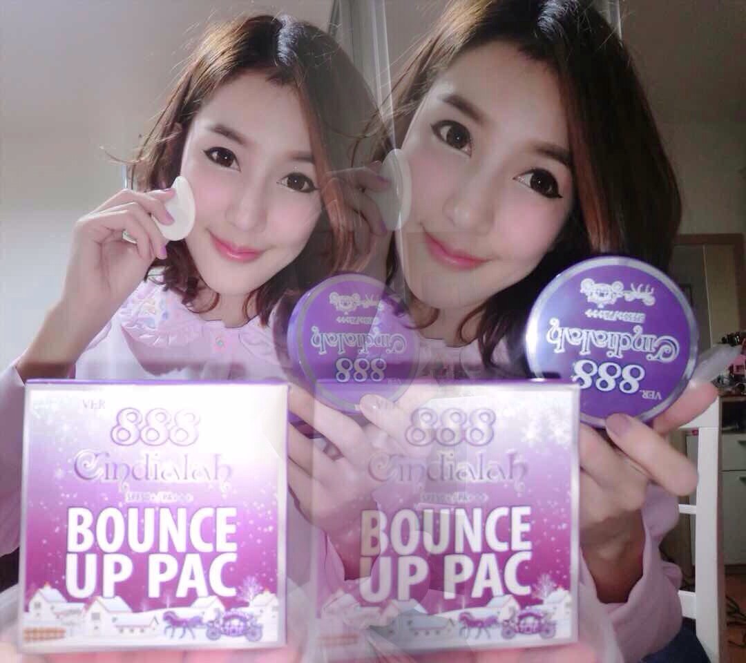 แป้งดินน้ำมัน (Ver.888 Cindialah Bounce Up Pac SPF50+/PA+++)