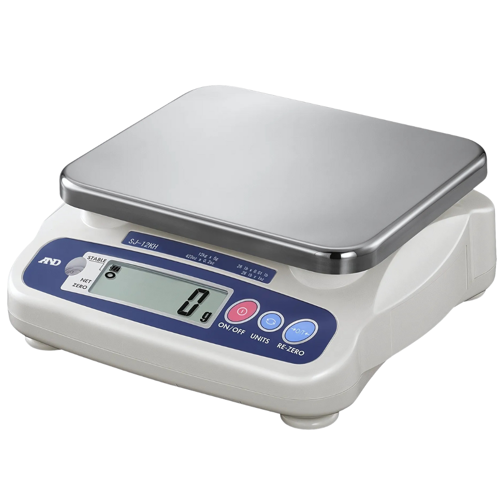 A&D รหัส SJ-5001HS เครื่องชั่งน้ำหนักดิจิตอลแบบตั้งโต๊ะ, Compact bench scales,weighing pan: 230(W)×190(D)mm ,capacity: 5000g/1g