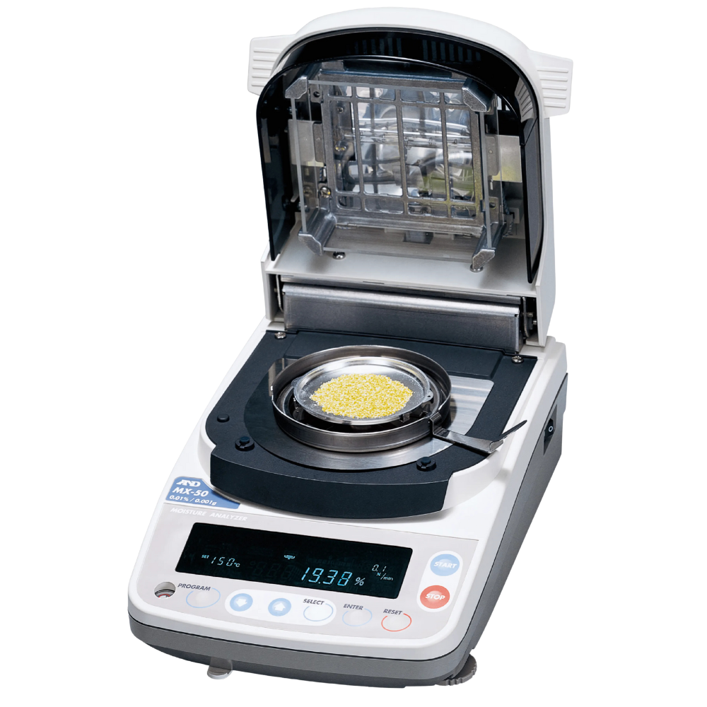 A&D รหัส MF-50 เครื่องวิเคราะห์ความชื้นในการทำให้แห้งด้วยความร้อน,Heat drying moisture analyzer MF-50