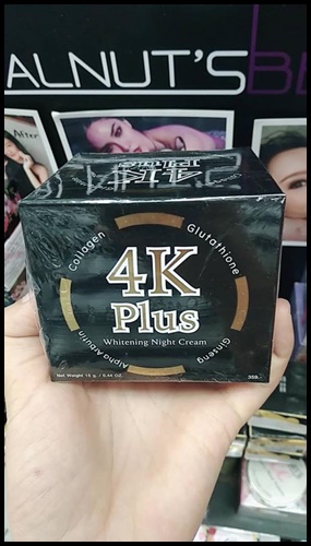 ไวท์เทนนิ่ง ไนท์ ครีม4เคพลัส 4K Plus Whitening Night Cream