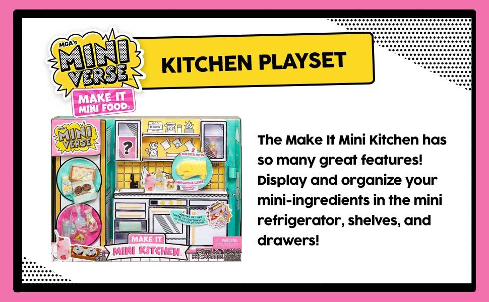 นำเข้า 🇺🇲 Miniverse Make It Mini Kitchen ของ MGA - ชุดของเล่นครัว DIY ราคา 2,190 บาท ค่าจัดส่ง 100 บาท