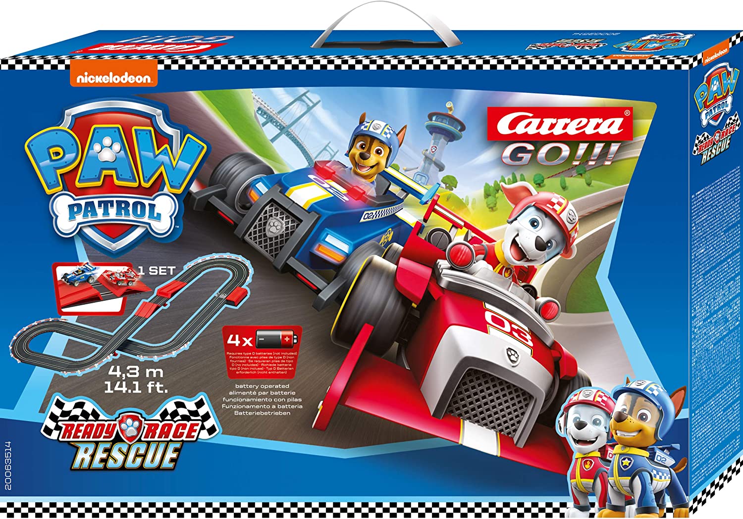 รถ Carrera GO!!! 63514 Official Licensed PAW Patrol Battery Operated 1:43 Scale Slot ราคา 3,190 - บาท