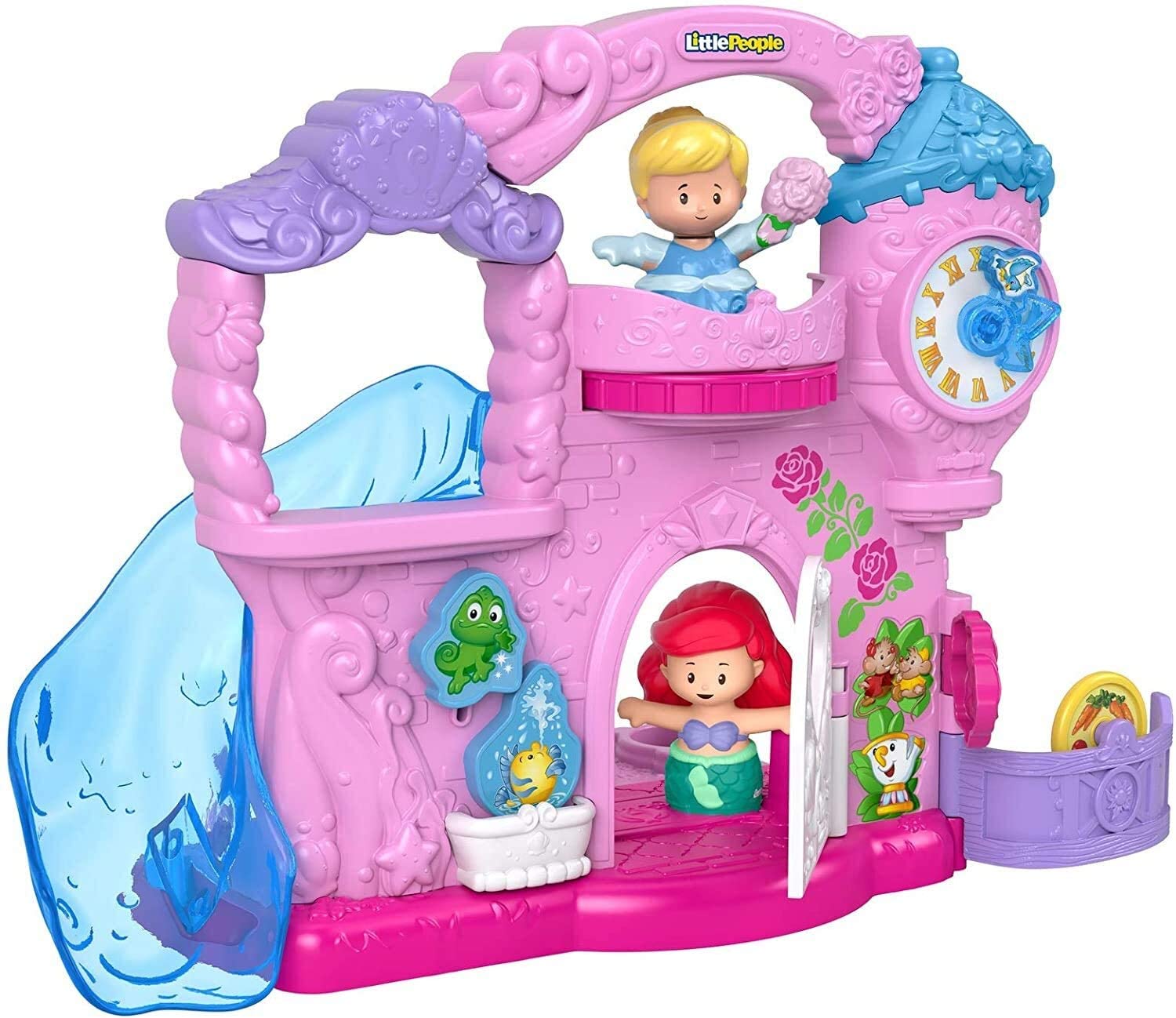 Fisher Price ปราสาท Disney Princess Play & Go แบบพกพาพร้อมฟิกเกอร์ตัวละครสำหรับเด็กเล็ก "ลิขสิทธิ์แท้" ราคา 1790 - บาท