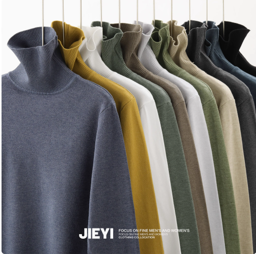 สเวตเตอร์ถักชาย เสื้อคอเต่าผู้ชาย สีภาพ M-4xl SKU-04206 ชิ้น