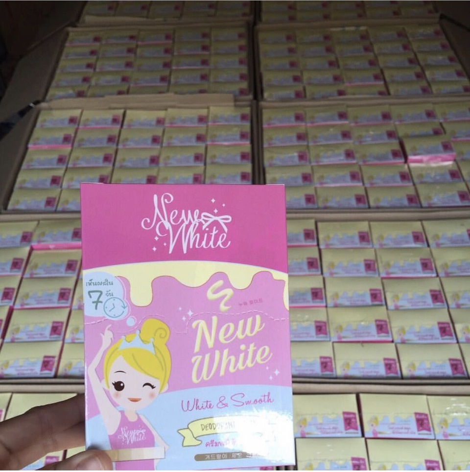 ครีมรักแร้ นิวไวท์ ไวท์แอนด์สมูท ดิโอโดแรนท์ New White แพคเก็จใหม่