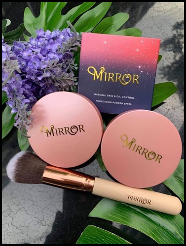 แป้งมิลเลอร์ MIRROR Natural Skin & Oil Control Foundation Powder