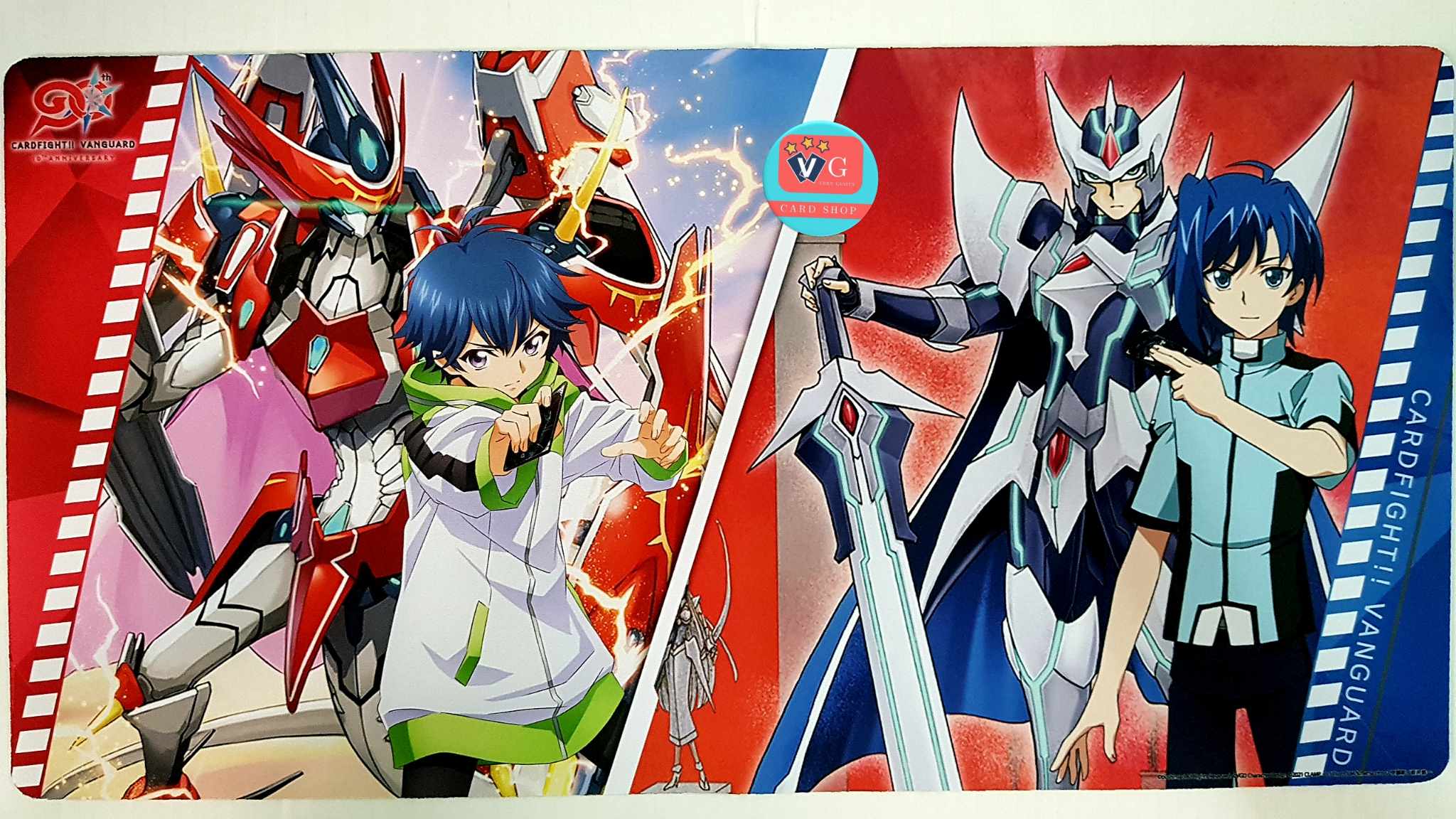 เพลแมท แวนการ์ด 10 ปี Playmat ไอจิ โอเวอร์เดส แผ่นรองเล่น สนามเล่นการ์ดแบบยาง แวนการ์ด