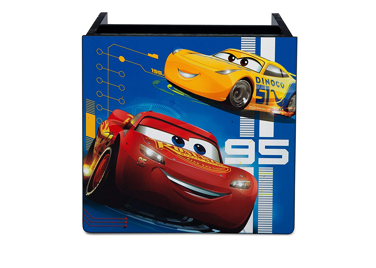 โต๊ะไม้ พร้อมที่เก็บของ ลายแมคควีน คาร์ส Delta Children Side Table with Storage, Disney/Pixar Mcqueen Cars ราคา 1790 บาท