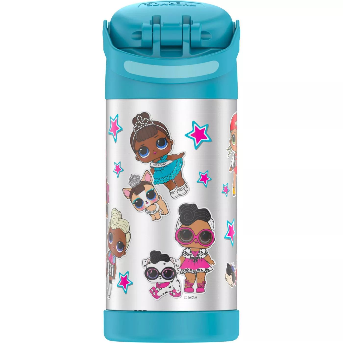 กระติกน้ำเก็บความเย็น Thermos L.O.L. Surprise! Remix 12oz FUNtainer Water Bottle with Bail Handle - Blue
