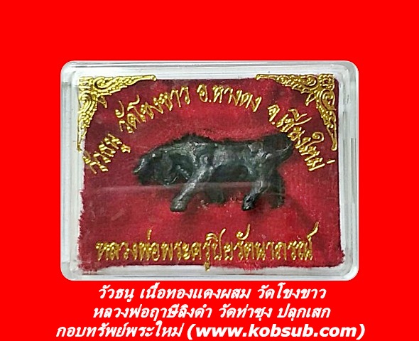 วัวธนู เนื้อทองแดงผสม หลวงพ่อฤาษีลิงดำ วัดโขงขาว จ.เชียงใหม่