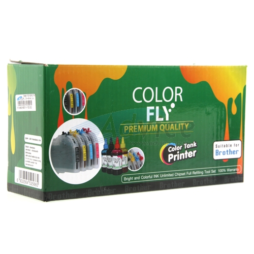 INKTANK FOR BROTHER LC39 + หมึก 100ml. (Color Fly)