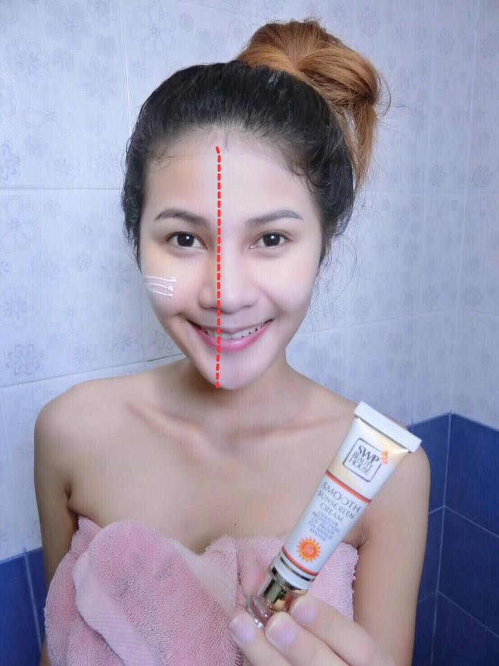 ครีมกันแดด SWP Smooth Sunscreen Cream แพ็คเก็จใหม่ (SWP Beauty House Smooth Sunscreen Cream)