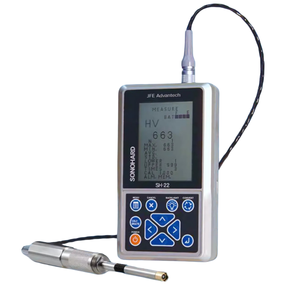 JFE Advantech รหัส SH-22A-E2 เครื่องทดสอบความแข็งด้วยคลื่นเสียงความถี่สูง , Portable ultrasonic hardness tester SONOHARD,indenting force:20N(Approx.2kgf)
