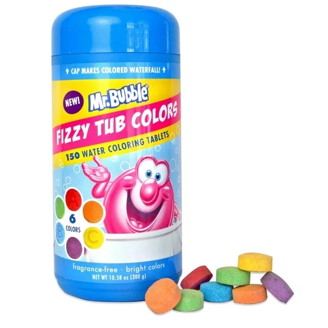 เม็ดสีเปลี่ยนสีในน้ำ Mr.Bubble Fizzy Tub Color Tablets Assorted Bathwater ราคา 550 บาท