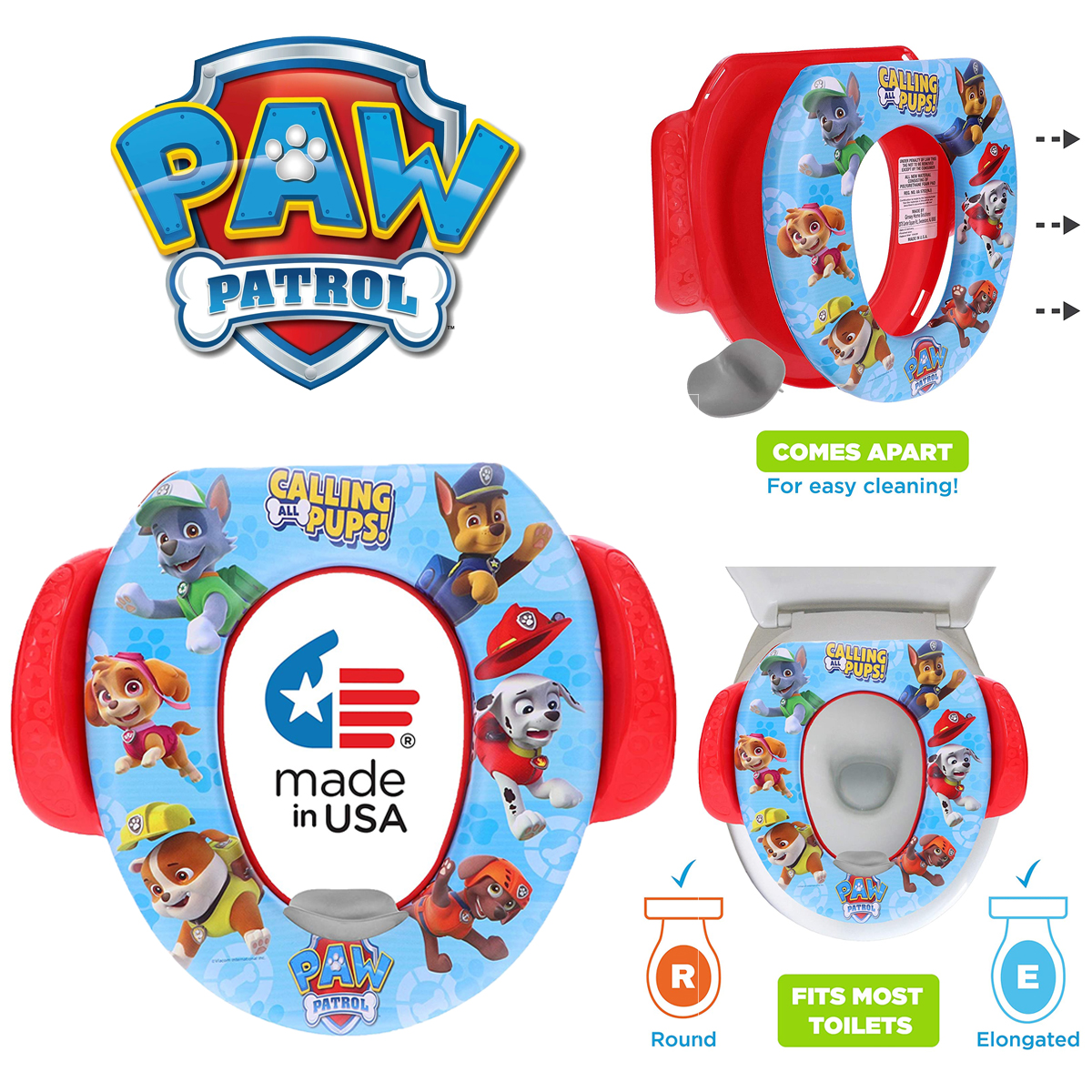 เบาะรองชักโครกเด็ก Nickelodeon Paw Patrol "Calling All Pups" Soft Potty Seat ราคา 950 บาท