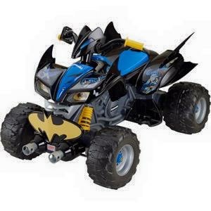 รถแบตเตอรี่เด็ก Fisher-Price Power Wheels DC Super Friends 12-Volt Battery-Powered Kawasaki Batman ATV