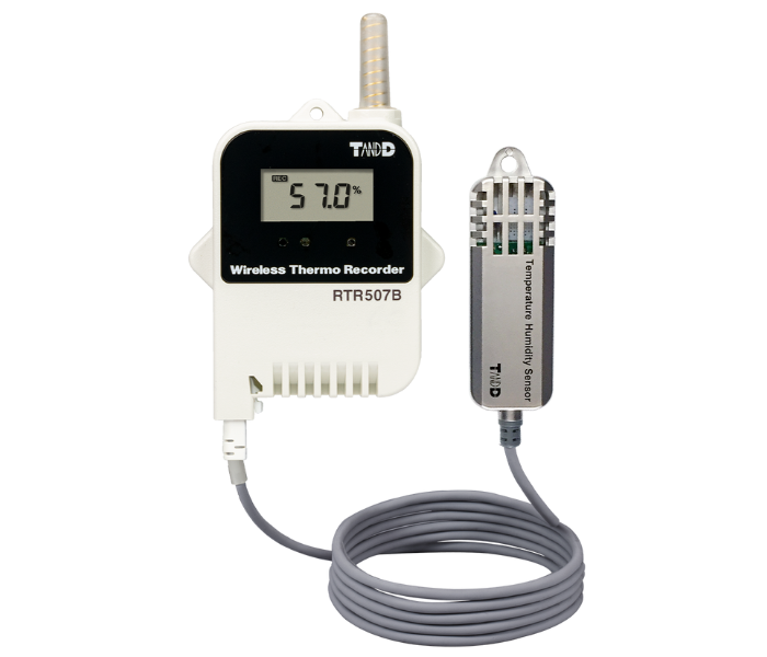 T&D รุ่นRTR507Bเครื่องวัดและบันทึกอุณหภูมิความชื้น,Temperature/Humidity,High-Precision type,Data Logger,Temp/Hum:-25～70°C,0～99%RH(-20°C~)