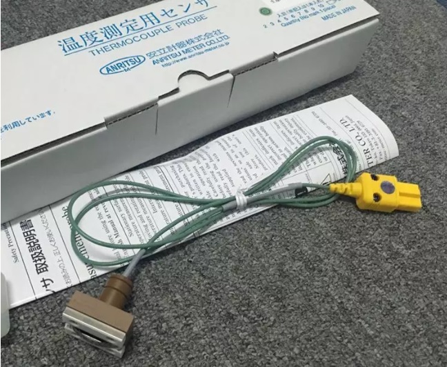 Anritsu รหัสสินค้า MG-11E-TS2- ANP โพรบวัดอุณหภูมิชนิดหน้าสัมผัสแบบแม่เหล็ก Temperature probe with magnet,surface, head: 27x34 mm , cable L= 2 m , type E , temp.range: -50～250°C,