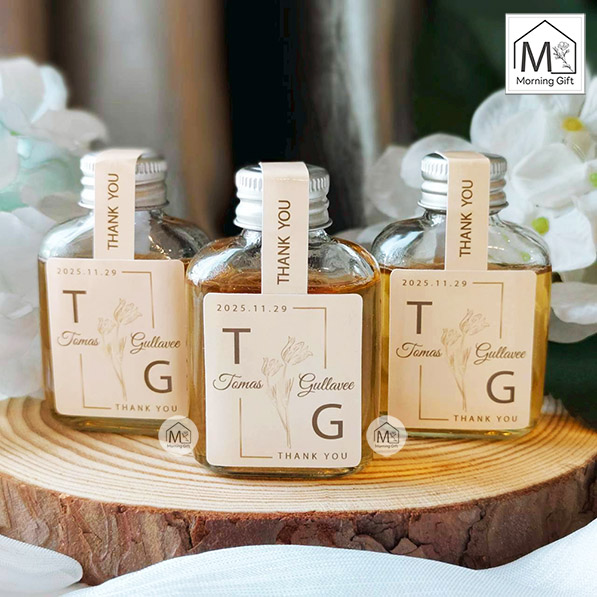 ของชำร่วยน้ำผึ้งขวดแบนจิ๋ว