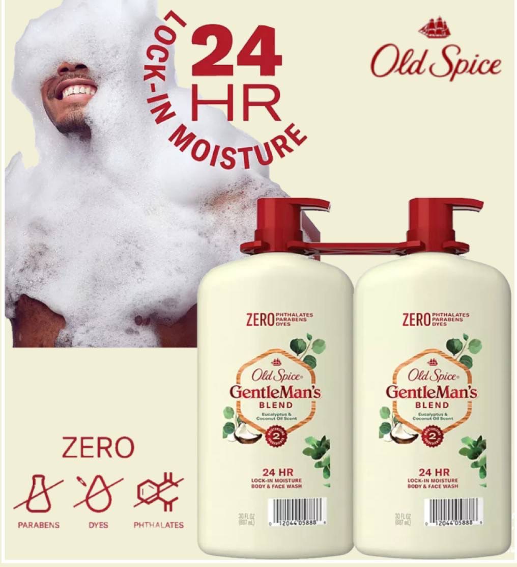 New สินค้านำเข้าจาก USA Old Spice GentleMan's Blend Body Wash, 30 Fluid Ounce Product Details 30 FL Oz. 650 - 1,250 บาท