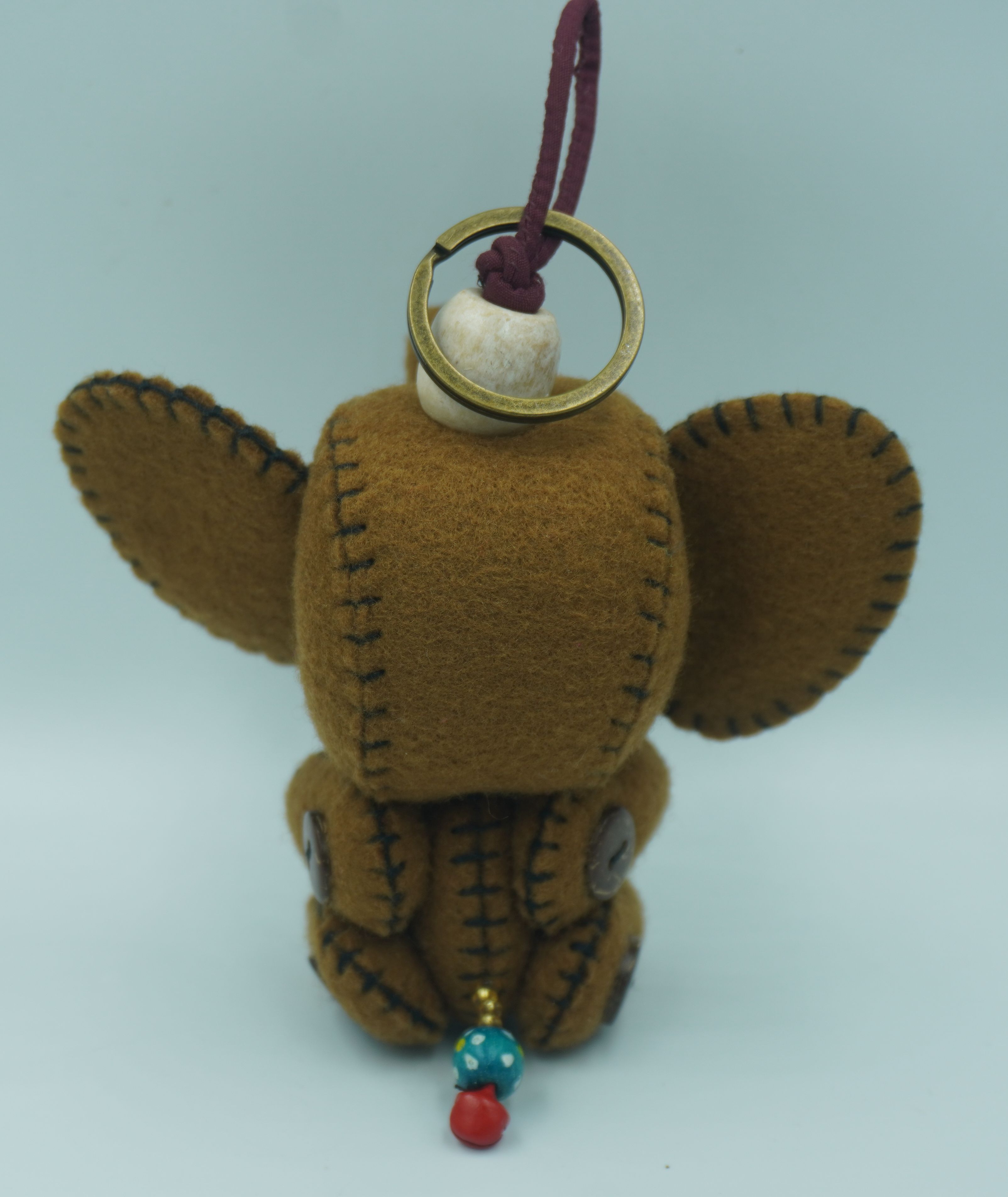 Handmade Souvenir ตุ๊กตาช้างไทย สีขาว White Elephat Thailand Souvenirs & Gifts พวงกุญแจช้างไทย handmade elephant gift ของที่ระลึก ของฝาก โมเดล