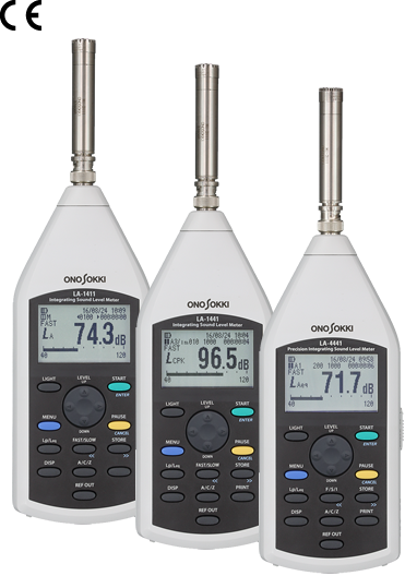 Ono Sokki รุ่นLA-1411เครื่องวัดระดับเสียงความแม่นยำสูงAIntegral average precision sound level meter LA-1411 Class2