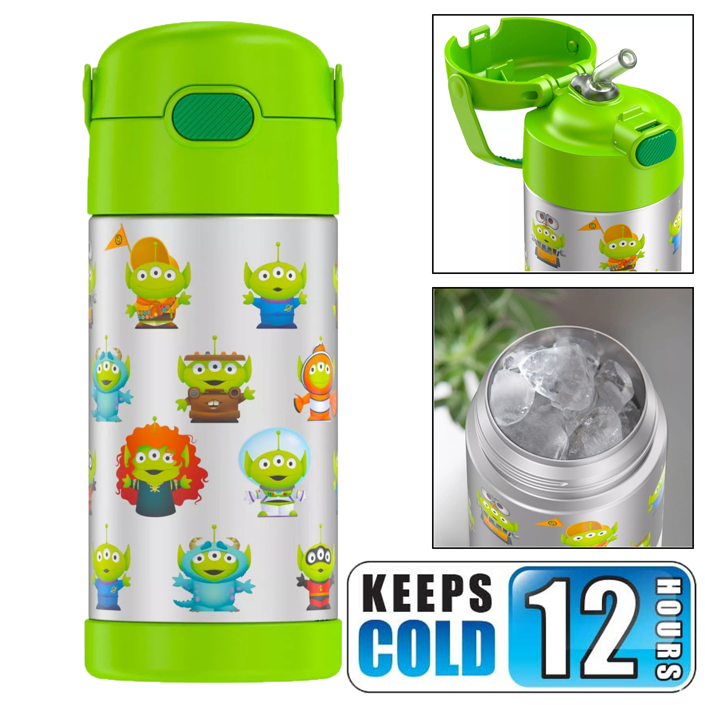 กระติกน้ำเก็บความเย็น ลาย Squeeze Toy Aliens Thermos 12oz FUNtainer Bottle ราคา 990 บาท