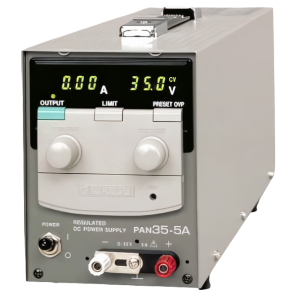 Kikusui รุ่นPAN35-5Aเครื่องแปลงไฟฟ้ากระแสสลับเป็นแรงดันไฟฟ้ากระแสตรง,High Reliability DC Power Supply (CV/CC),Output:0 ~ 35V/0 ~ 10A