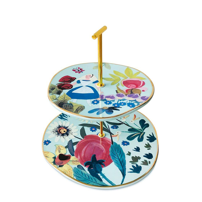 Disney Alice in Wonderland by Mary Blair Tiered Serving Tray ราคา 2,490 - บาท