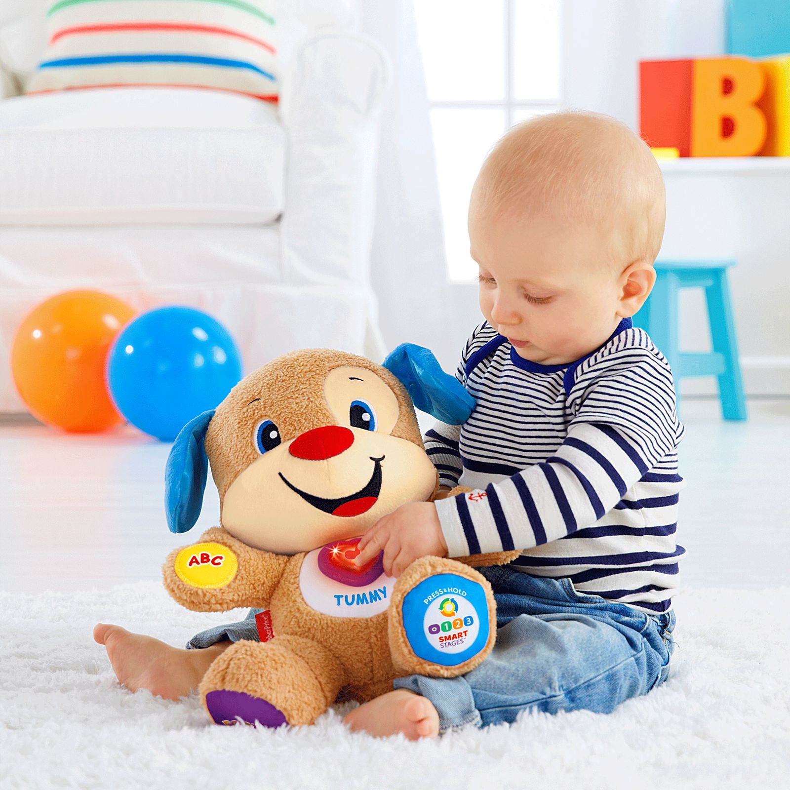 ตุ๊กตาหมาน้อย เจ้าตูบสอนภาษา Fisher-Price Laugh & Learn Smart Stages Puppy ราคา 1250 ส่ง 80 บาท ลทบ รุ่นใหม่ล่าสุด