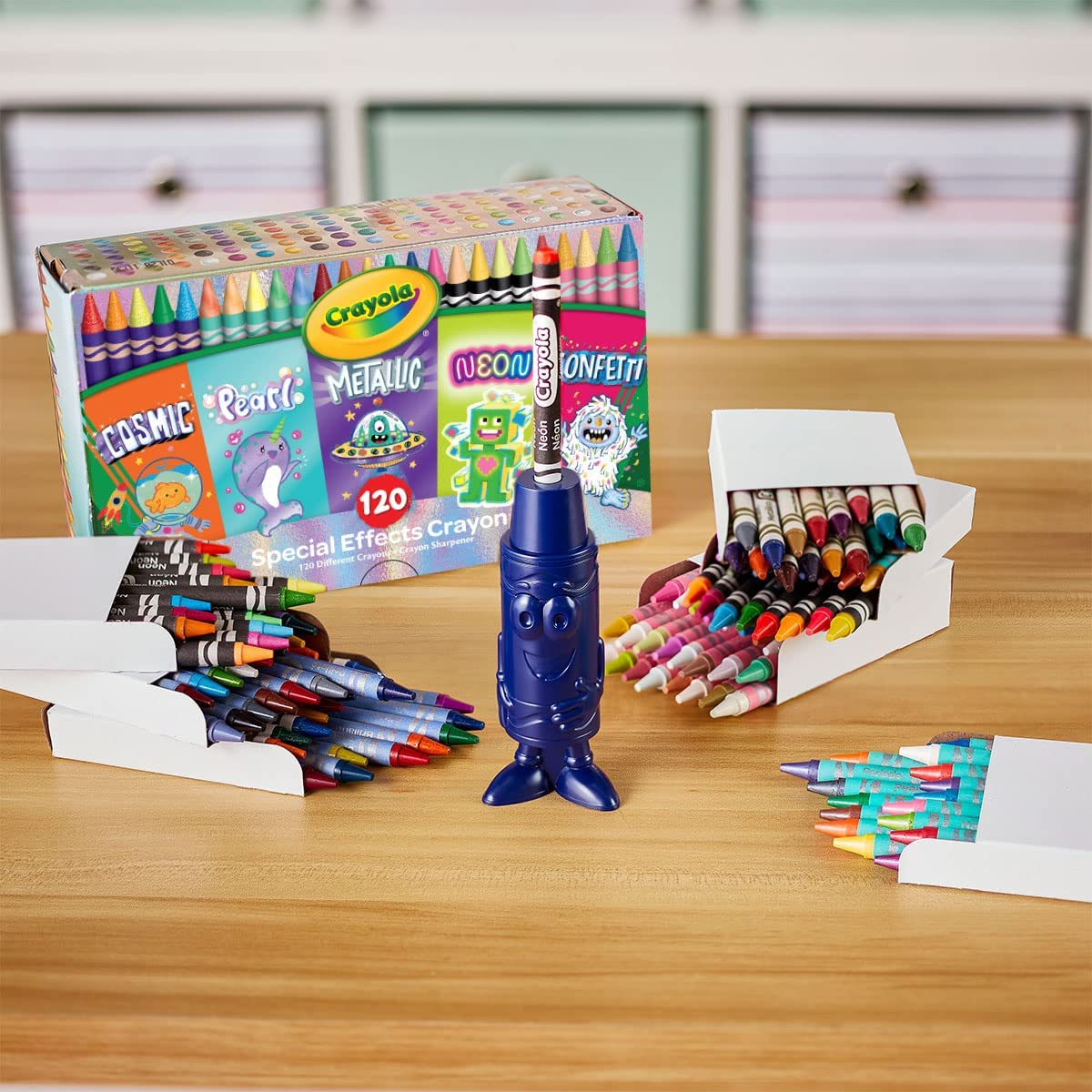 นำเข้า🇺🇸 Limited Edition คอลเลกชั่นดินสอสีเทียนสุดพิเศษ 120 แท่ง Crayola Specialty Crayons: Special Effects -120Ct