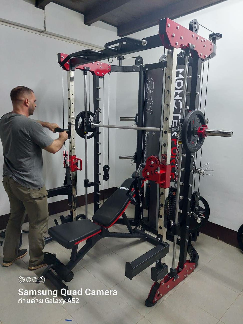 Jammer Arms แจมเมอร์ อาร์ม อุปกรณ์เสริมใช้กับ Smith Machine MONSTER FORCE G11 สมิทแมชชีนG11