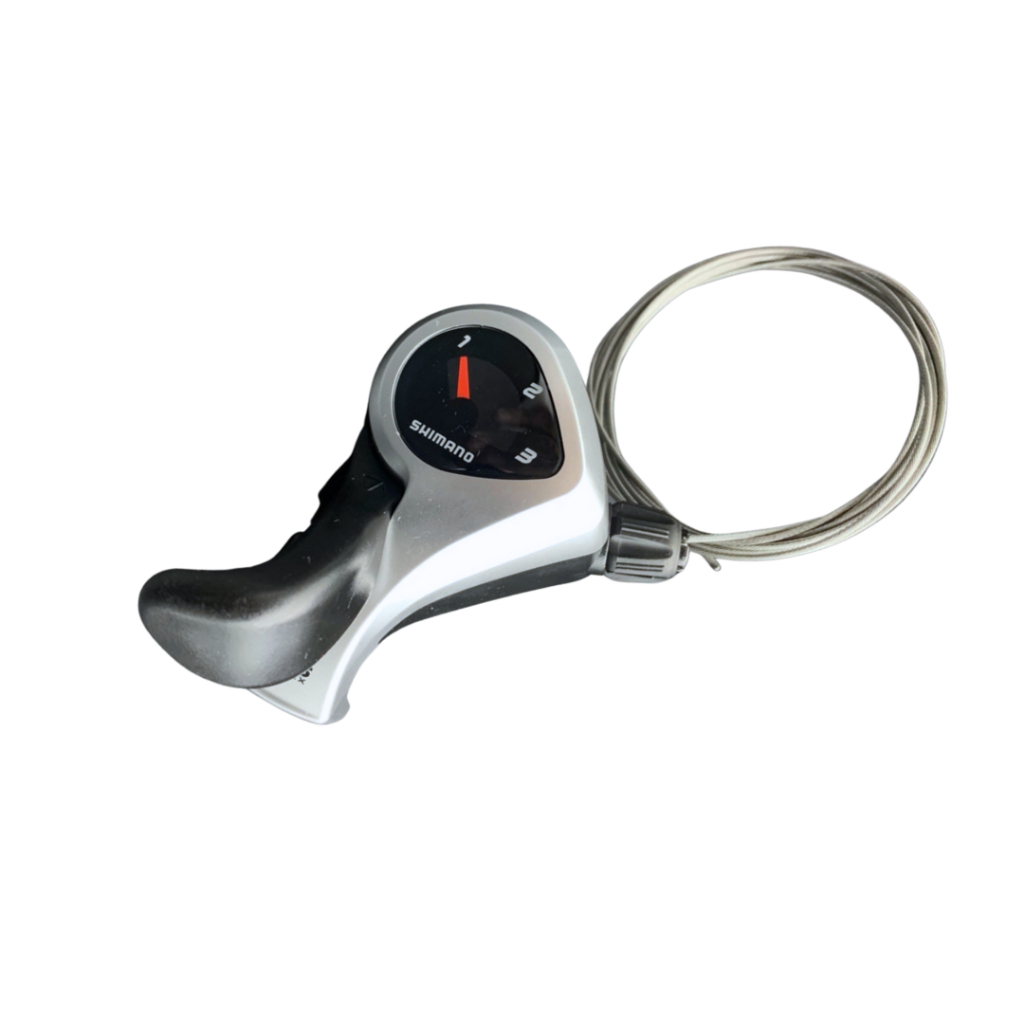 มือเกียร์ Shimano Tourney รุ่น SL-TX50 สีเงิน ขนาด 6 Speed / 7 Speed เสือภูเขา รถพับ